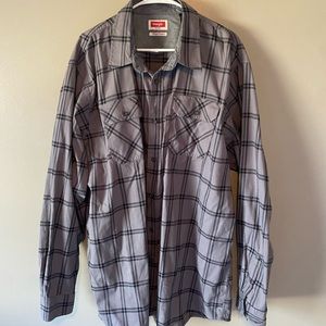 Wrangler Shirt (gray & black)